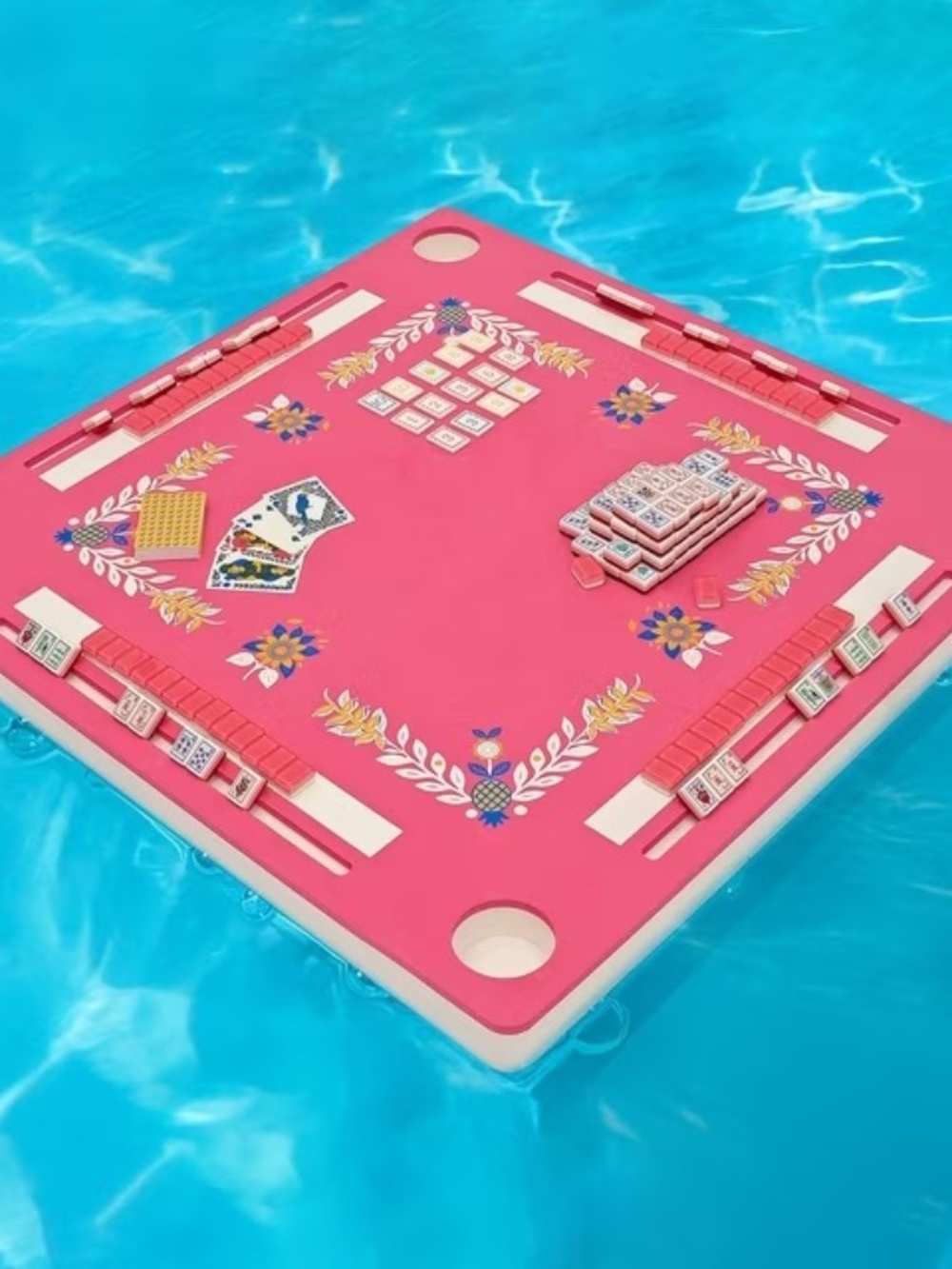 2 Sam'sFloating Mah Jong Rummi Mats Available One Blue One Pink.